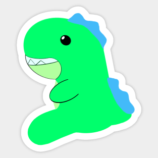 Green Dino Sticker
